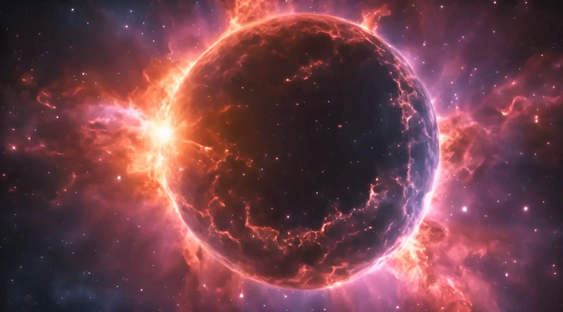 Interstellar Nebula Awakening Cosmic Stock Video